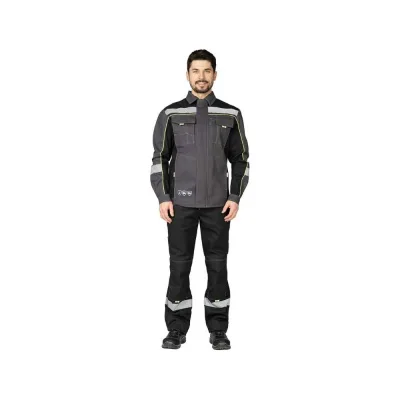 Костюм мужской Прабо Бренд 1 Корпоратив, чёрный/т.серый 120-124/182-188 (60/5) 75100