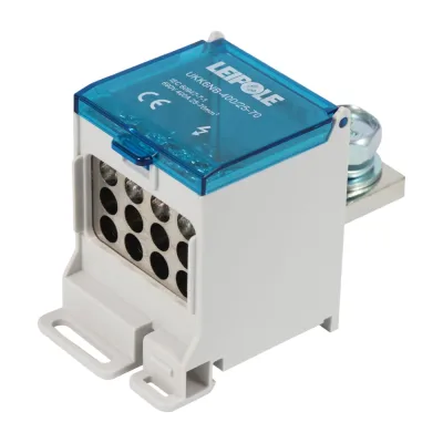 Распределительный блок (коробка) Leipole 400А, 690В, на DIN-рейку UKK6NB-400/25-70/12x16 5012.111