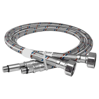 Гибкая подводка для смесителей ELKA 1/2"хМ10х30 см пара - длинный и короткий хвостовик ИС.100301