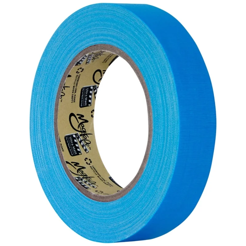Клейкая лента Magtape Ultra Matt Fluorescent гаффа тейп 25мм x 25м голубой CTULTRA25NBL25