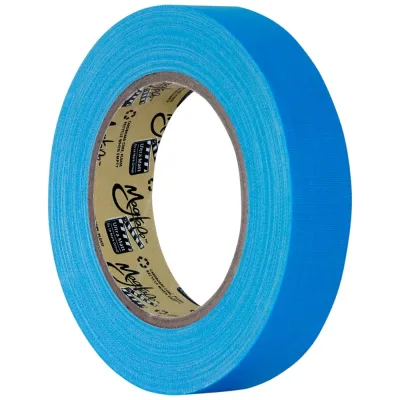 Клейкая лента Magtape Ultra Matt Fluorescent гаффа тейп 25мм x 25м голубой CTULTRA25NBL25