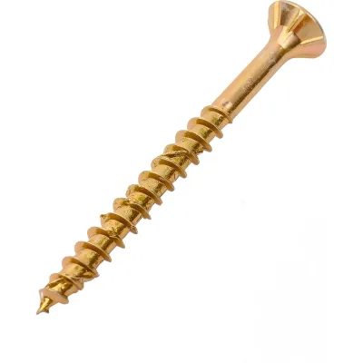 Шуруп для дерева Fischer fpf-sz 4,0x45 yzp, жёлт. цинк, 30 шт. 653948