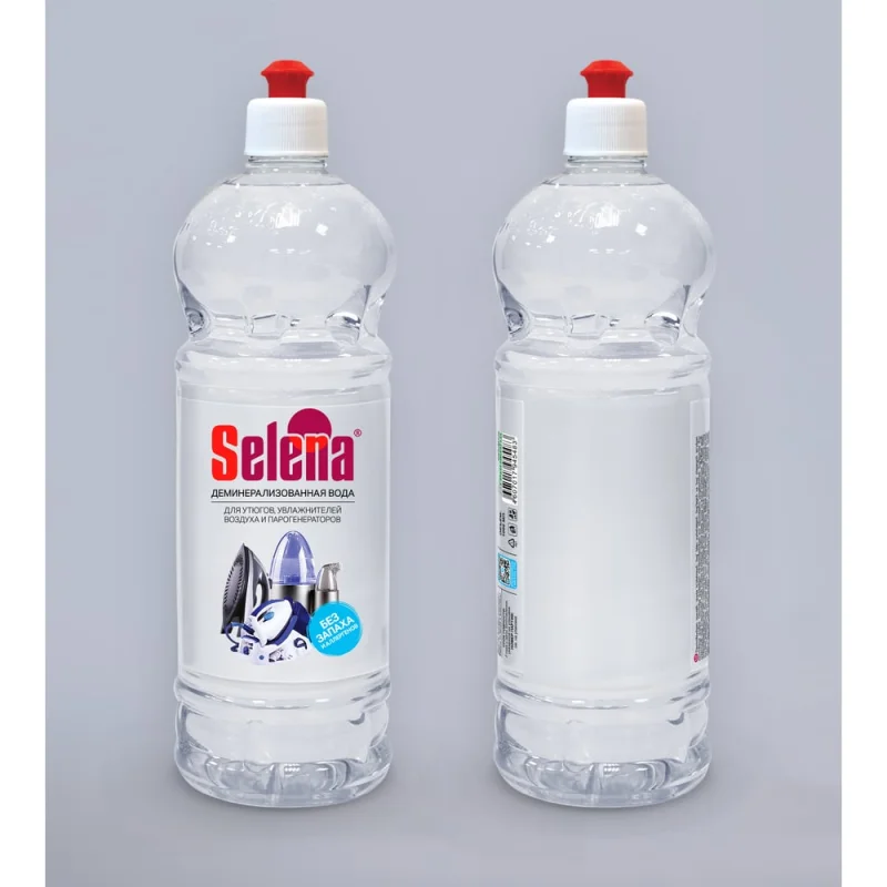 Вода для утюгов деминерализованная без запаха 1 л Selena БХ-56