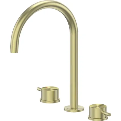 Смеситель ABBER Wasser Kreis 316 AF8108BG-M для раковины, брашированное золото