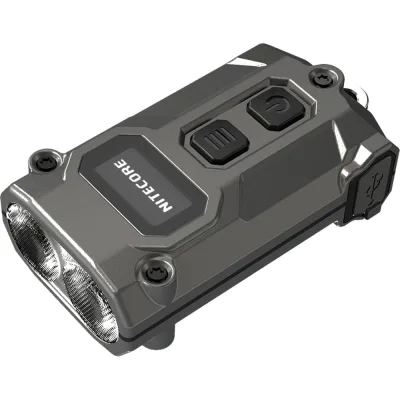 Наключный фонарь NITECORE TINI3 GREY MCT/UHE, 600 Люмен, 90 м, 85 ч, 330 мАч, USB-C 2543