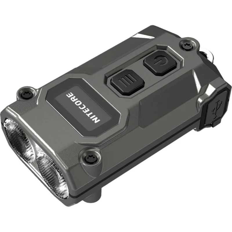 Наключный фонарь NITECORE TINI3 GREY MCT/UHE, 600 Люмен, 90 м, 85 ч, 330 мАч, USB-C 2543