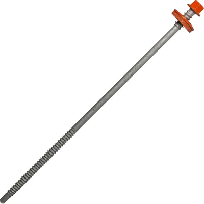Саморез для сэндвич-панелей HARDWEX ТМ HWX5-P10-6.3/5.5x190 мм, св.№3, RUSPERT, RAL 2004, 50 шт. 5190002407596