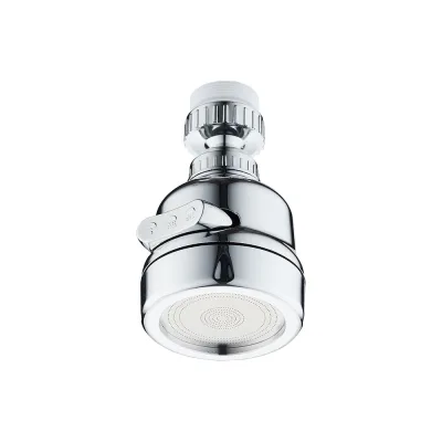 Аэратор пластиковый Melodia della vita F22хМ24 на 1, 3 функции, вращение на 360 хром MKP21034BL 18909