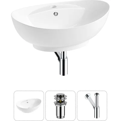 Комплект Wellsee 3 в 1 Lavinia Boho Bathroom Sink накладная раковина 59x39 см 20215147R