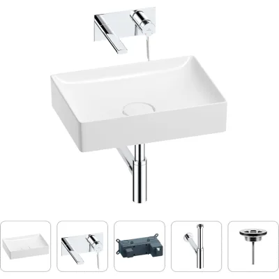 Раковина для ванной Wellsee Pure BY в наборе 4в1 201002676