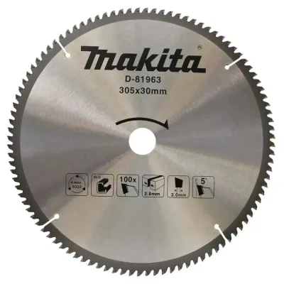 Пильный диск для алюминия Makita 305x30x2.8/2x100T D-81963