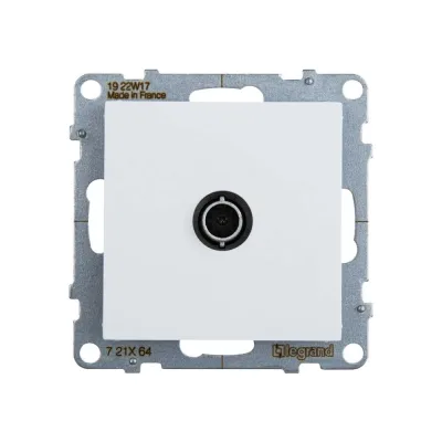 Розетка ТВ Legrand SUNO c топологией звезда 0-2400 МГц, белый 721164