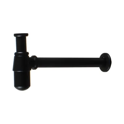 Сифон для раковины Terma без выпуска, бутылочный, латунный, black pearl Classica, 1 1/4" 10087 18839