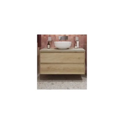 Подвесная тумба со столешницей и накладной раковиной BelBagno KRAFT 80 KRAFT80RNN-KEPMCO-1077-SET