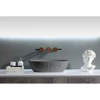 Накладная раковина из литьевого мрамора GALAGUTTI 550x350x150 AX-A86C