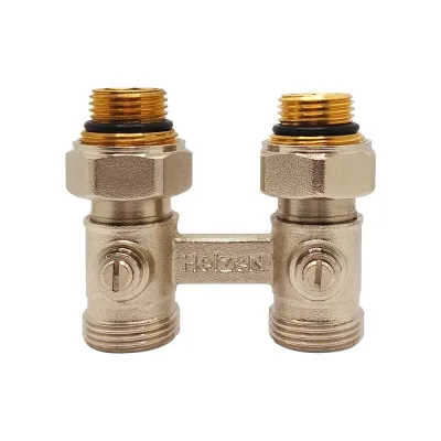 Н-образный клапан Heizen без байпаса, + adapter ek 3/4" x1/2", прямой, комплект 500845B