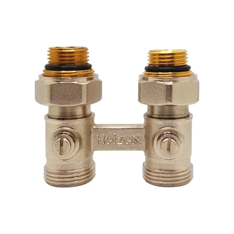 Н-образный клапан Heizen без байпаса, + adapter ek 3/4" x1/2", прямой, комплект 500845B