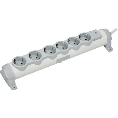 Удлинитель IEK COMFORT У06К 6 мест 2P+PE 1,5м 3х1,5мм2 16А белый 694636
