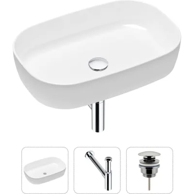 Накладная раковина для ванной Lavinia Boho Bathroom Sink Slim в комплекте 3 в 1 21520090