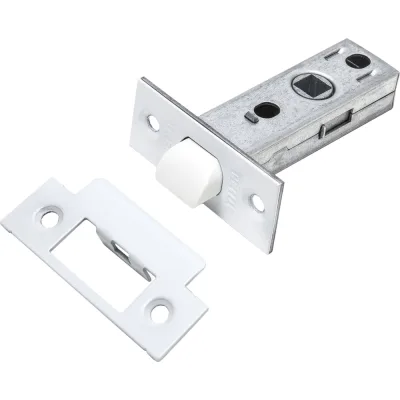 Межкомнатная защелка Ренц пластиковый язычок, белый INL 5-45 plastic White