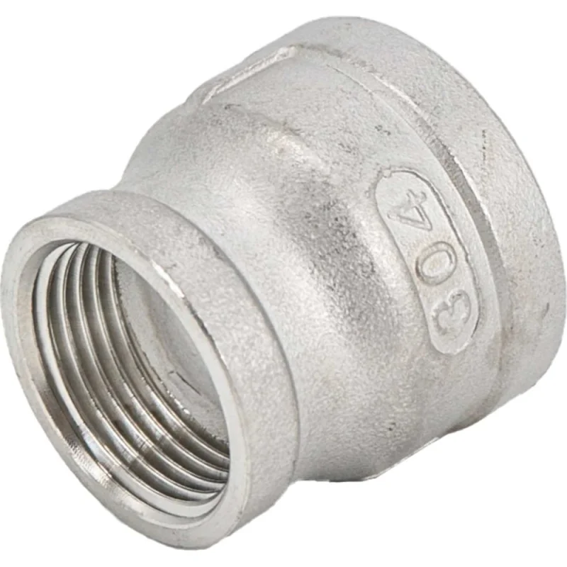 Муфта переходная нержавеющая NEWKEY, AISI304 DN32×DN25 (1 1/4×1), CF8, PN16 NK-MMH32*25/4