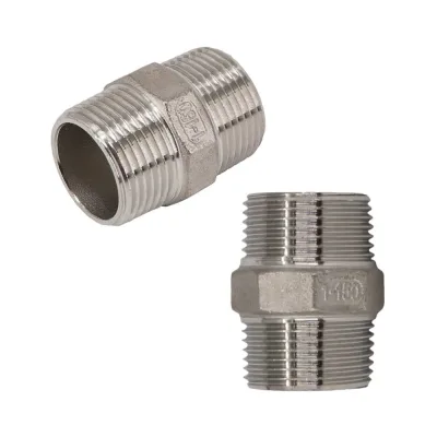 Ниппель NEWKEY резьбовой нержавеющий, AISI304 DN25 (1), (CF8), PN16, набор 2 шт NAB2-NK-NM25/4