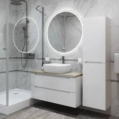 Тумба подвесная со столешницей и накладной раковиной BelBagno ETNA 80 ETNA80BL-KEPMCO-1302-SET