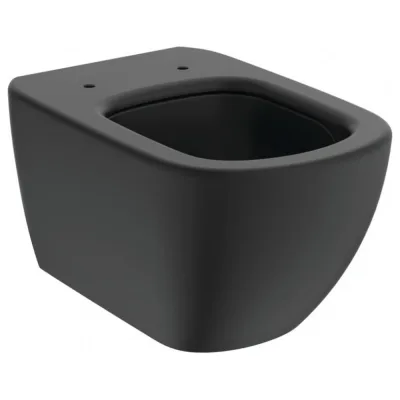 Подвесной унитаз Ideal Standard T0079v3 tesi aquablade silk black, глубокий смыв, с крепежом tt0299598 00000093185