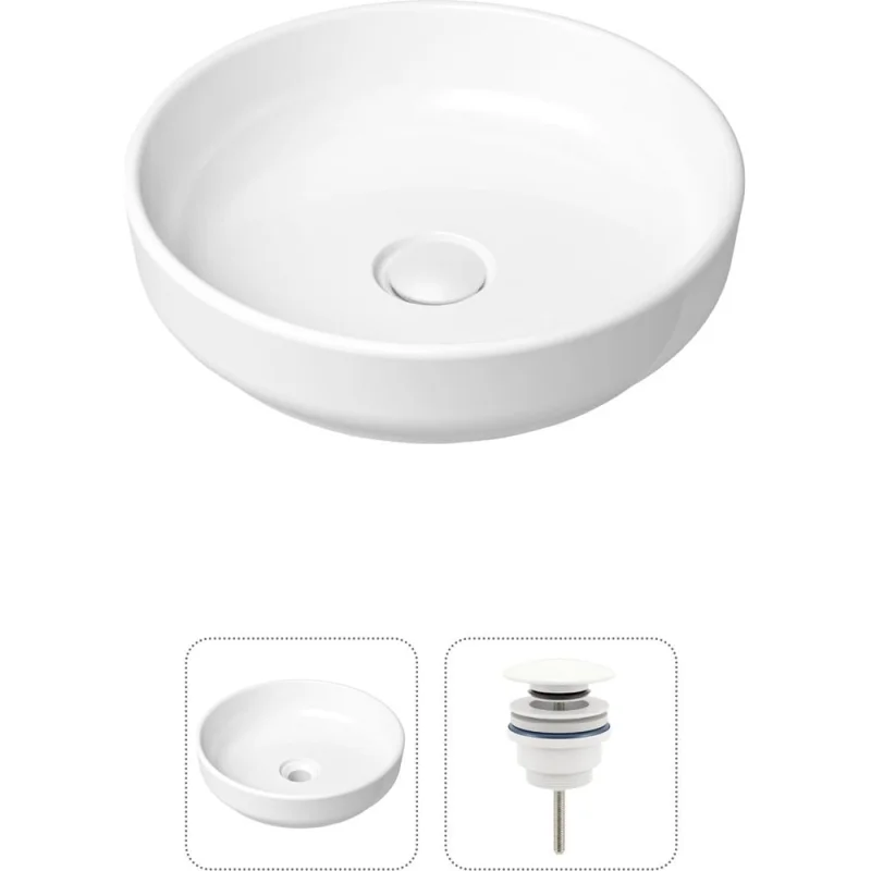 Накладная раковина для ванной Lavinia Boho Bathroom Sink Slim в комплекте 2 в 1 21520827