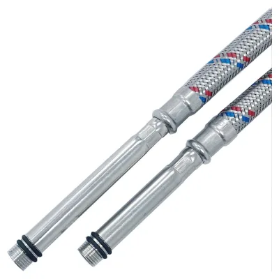 Подводка для смесителя СТМ удлиненный штуцер сталь 1/2xM10x50 см (пара) CWFHL050