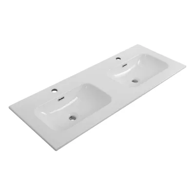 Керамическая раковина с двумя чашами Cezares 1210x460x155 мм CZR-8073-120-2