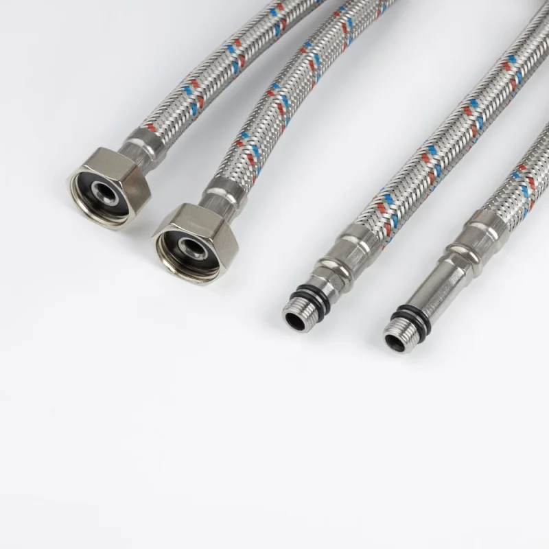 Гибкая подводка IDDIS F1/2xM10S, F1/2xM10L, SS304, латунь, 0,8 м, комплект 2 шт, 926CBS08ZP