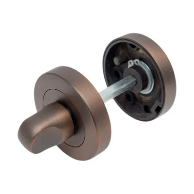 Поворотная кнопка DOORLOCK DL M08/Y DTB matt матовая темная бронза A=35-42 мм, шток 5/8 мм 73522