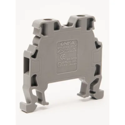 Клемма винтовая ONKA MRK 2,5S, 2,5 кв мм, серый 1010132