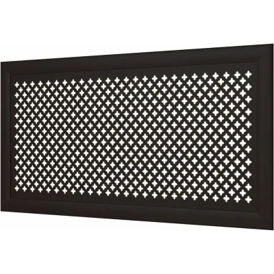Декоративный экран для радиаторов и батарей Cosca Decor Модерн 600x1200 мм, венге, готика, с рамкой СПБ004471