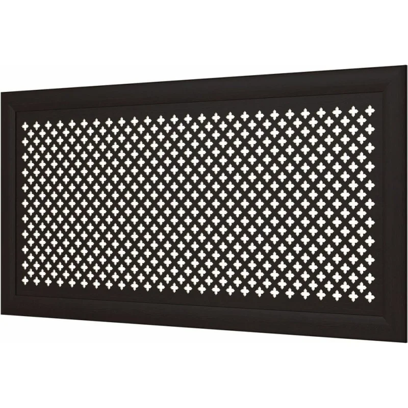 Декоративный экран для радиаторов и батарей Cosca Decor Модерн 600x1200 мм, венге, готика, с рамкой СПБ004471