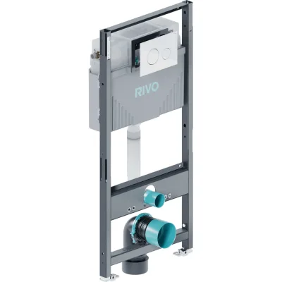 Комплект RIVO SYSTEMS Инсталляция для унитаза со сливным баком RIVO Set A + Панель смыва RIVO Touch Neo Белый глянцевый ( 1 шт. ) 200001.3
