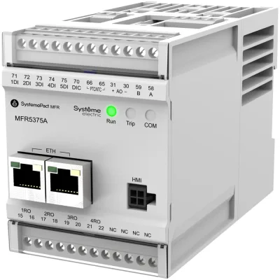 Реле Systeme Electric MFR530 MODBUS-RTU + MODBUS-TCP 5-25A ТТ Ø10.5ММ 80-270В AC/DC MFR53725A
