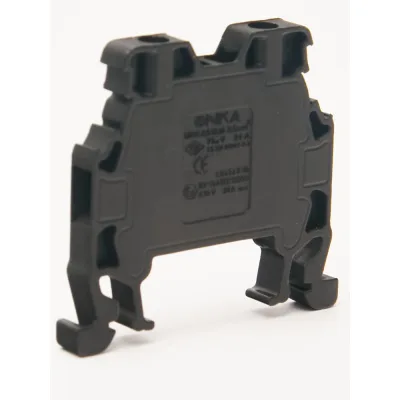 Клемма винтовая ONKA MRK 2,5S, 2,5 кв мм, черный 1010134