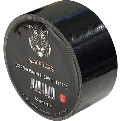 Клейкая лента DGTAPE TIGER BLACK Extreme Power - Гаффа тейп 50мм/9м - Черный EXT50/9/B