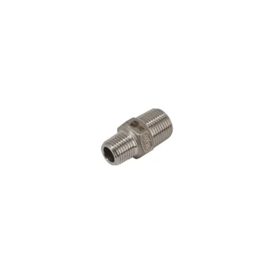 Ниппель резьбовой переходной нержавеющий NEWKEY AISI304 DN10 х DN8 (3/8 х 1/4), (CF8), PN16 набор 4 шт NAB4-NK-NMH10х8/4