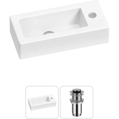 Комплект 2 в 1 Wellsee Lavinia Boho Bathroom Sink накладная/подвесная раковина 37x18 см 20215853R