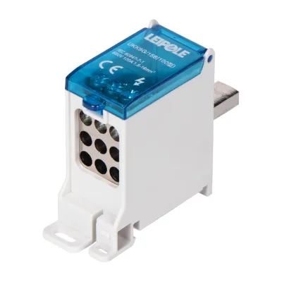 Распределительный блок (коробка) Leipole 100А, 690В, на DIN-рейку UKK6G/158/9x10 5012.032