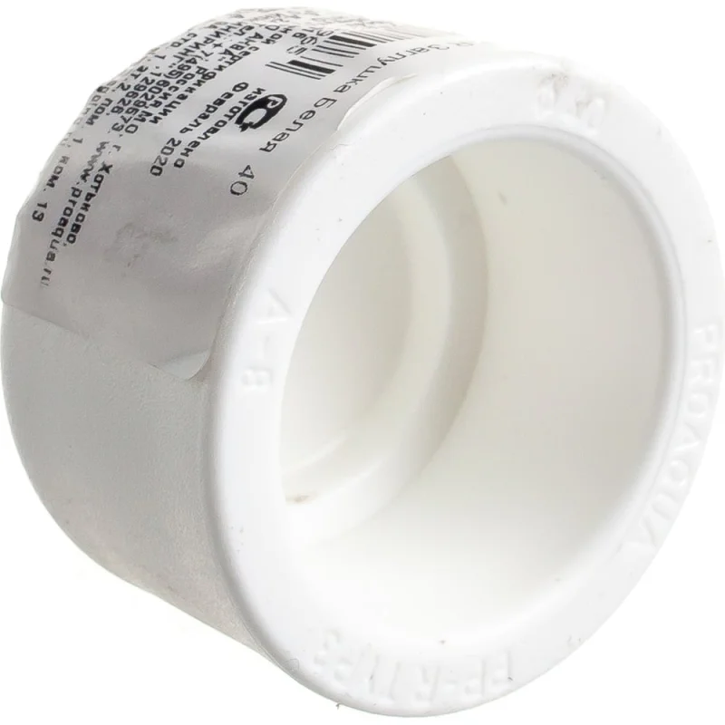 Заглушка PRO AQUA PP-R Белая d-40 мм PA15014Pb