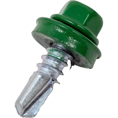 Кровельный саморез Daxmer 5,5x19 RAL 6002 сверло №3, 250 шт 00000304276
