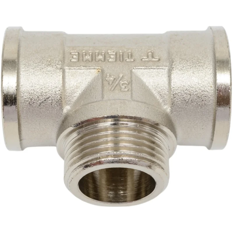 Тройник Tiemme ВНF 3/4" никель 1500847