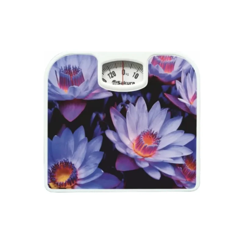 Весы напольные Sakura SA-5000-11 130кг мех цветы РТ-00069811