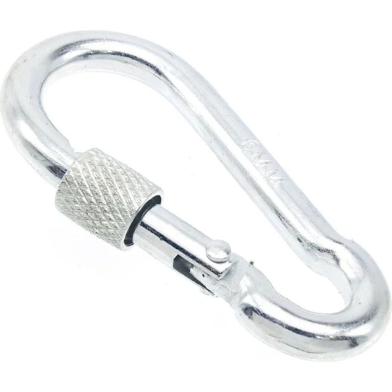 Карабины с муфтой BOWT 6 мм, оцинкованные, DIN 5299d, 8 шт. B03517