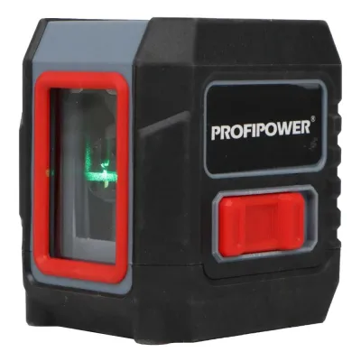 Лазерный нивелир Profipower 2 лучей NL-02G (2 лучей, лазер - зеленый,сумка-чехол) E0335
