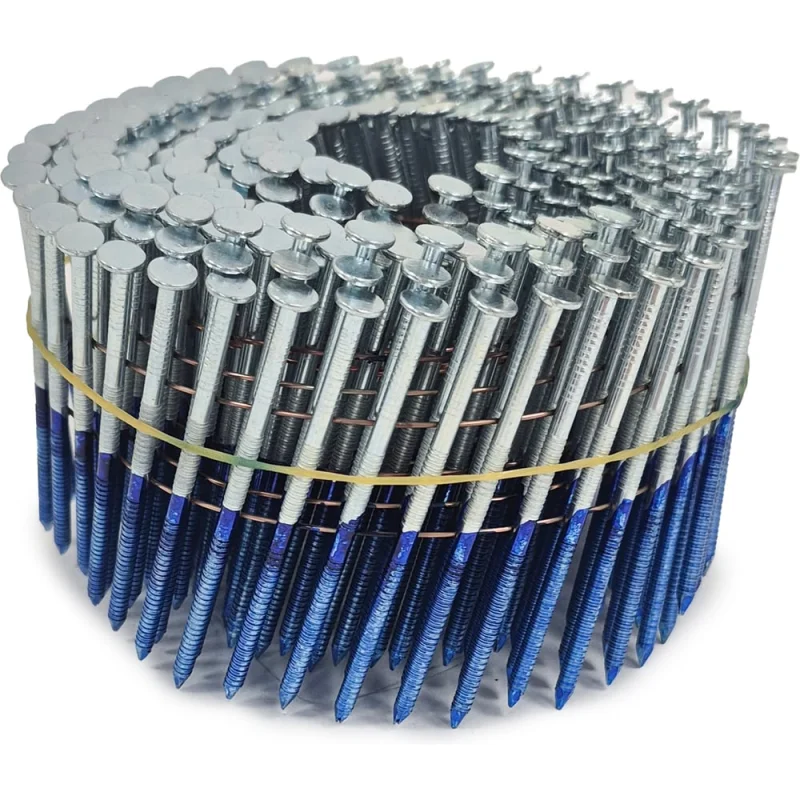 Строительные барабанные гвозди Finka 2.8х70 Ring NK цинк, 3000шт CN-2870NK-R